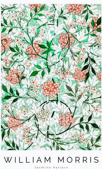 Photocircle Poster / Leinwandbild - William Morris: Jasmin - Ausstellungsposter