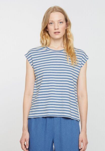 Damen T-Shirt aus Bio-Baumwolle - ZINNIA STRIPES - recolution