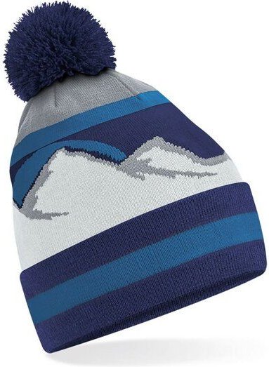 Bommelmütze Beanie Pom Pom Beechfield Mountain Peaks Pudelmütze Mutsch