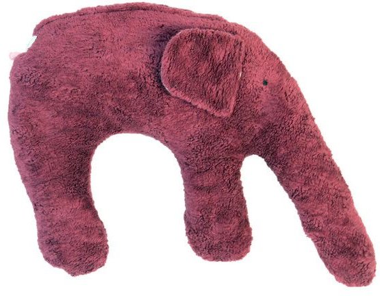 Pat und Patty Kuschelkissen/Nackenkissen/Nackenhörnchen "Elefant" EL-312,Füllung: Dinkelspelz bzw. Hirsespelz