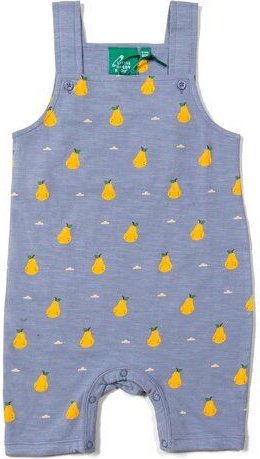 Little Green Radicals Baby Sommer-Latzhose mit Birnenaufdruck – Fairtrade & GOTS