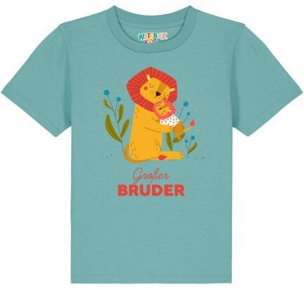 watabout.kids T-Shirt Kinder Löwen Großer Bruder