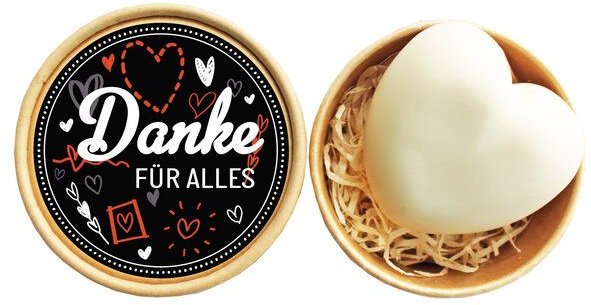 Eve Butterfly Soaps Mini Geschenkbox mit Herzseife, verschiedene Motive & Anlässe