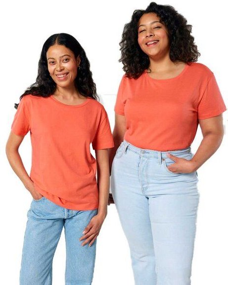 YTWOO Damen-Scoop-Neck-T-Shirt aus Bio-Baumwolle