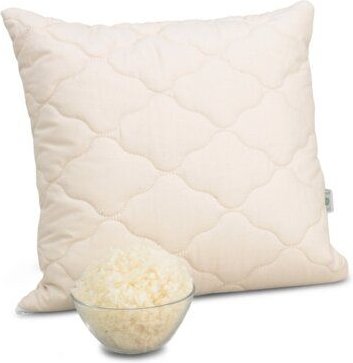 Lotus Design® Schurwollkissen versteppt, in Bio-Qualität