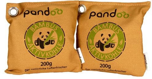 pandoo natürlicher Lufterfrischer aus Bambusaktivkohle in drei Größen