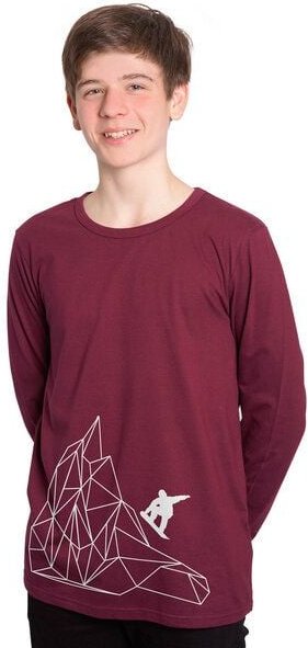 HANDGEDRUCKT "Origamipiste" Männer Longsleeve