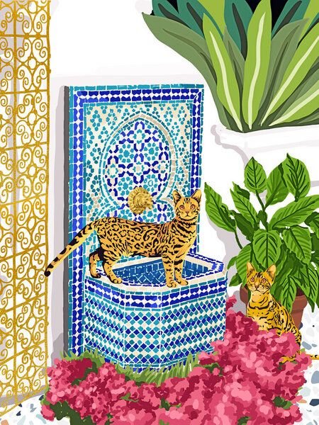 Photocircle Poster / Leinwandbild - Royal Cats