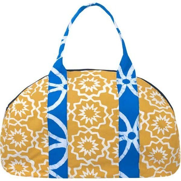 Global Mamas Weekender Bag - Umhängetasche - Gelb/Rot/Blau/Blaugrün - Bio Baumwolle