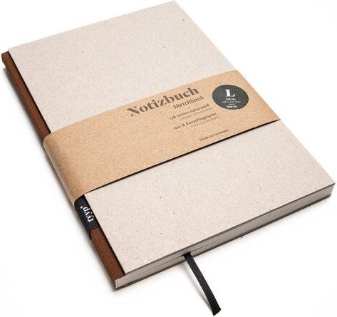 tyyp Design-Notizbuch A5 100 % Recyclingpapier „BerlinBook“