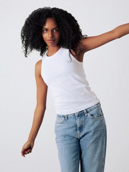 Honest Basics Gerriptes Racer-Top