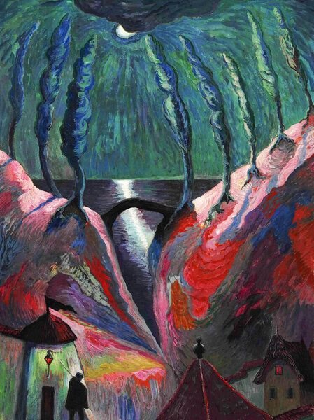 Photocircle Poster / Leinwandbild - Marianne von Werefkin: Phantastische Nacht (1917)