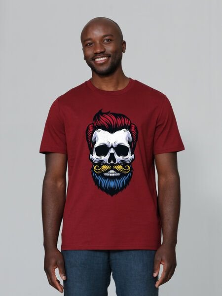 watapparel T-Shirt Unisex Hipster Skull