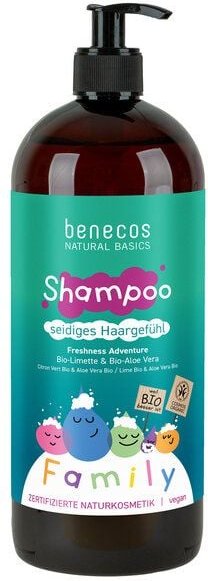 benecos Naturkosmetik - Shampoo - Family Size - Bio-Limette & Bio-Aloe Vera