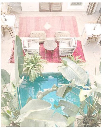 Photocircle Poster / Leinwandbild - Mantika Marokko Courtyard