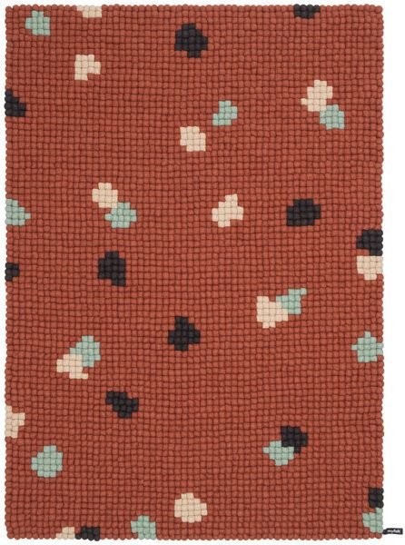 myfelt Terra Filzkugelteppich rechteckig, 100% Schurwolle