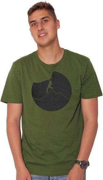 HANDGEDRUCKT "Klettern" Männer T-Shirt