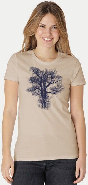 Peaces.bio - handbedruckte Biomode Damen Biobaumwoll T-Shirt Chestnut