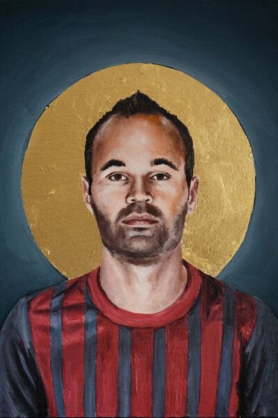 Photocircle Poster / Leinwandbild - Andres Iniesta