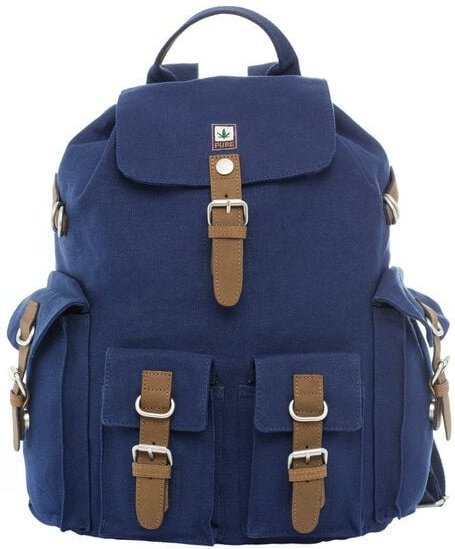 PURE HF-0017 Hanf-Rucksack XL mit 4 Außentaschen (Hanf Rucksack XL)