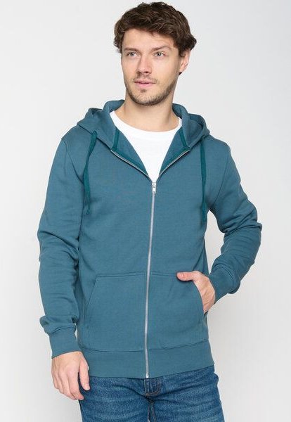 GREENBOMB Basic Revel - Sportliche Zipjacke aus Bio-Baumwolle / GOTS / Fair & Vegan