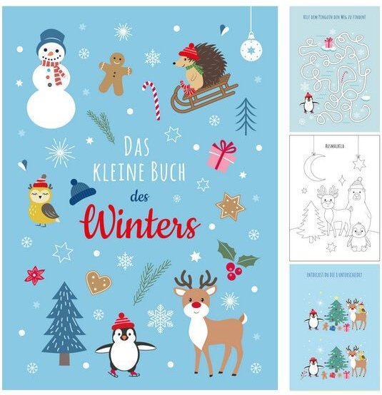 Ideenverlag Hamburg 10 Winter Mitmachbücher im Taschenformat | Nachhaltige Beschäftigungshefte für Kinder von 5–8 Jahren...