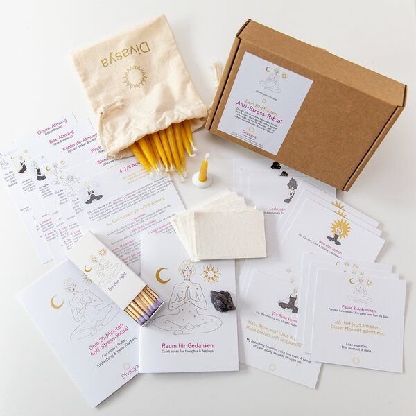 Divasya Anti Stress Geschenkset | 20 Minuten Anti-Stress-Ritual