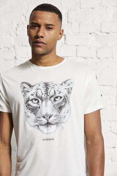 Wunderwerk Herren Tee "Tee snow leopard donation male"