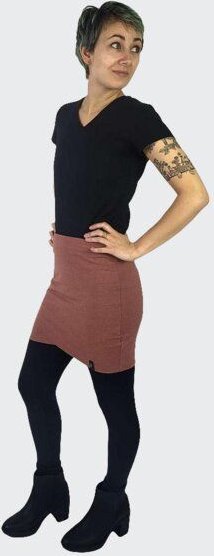 LUMEN organic Minirock JERSEY RECYCELT