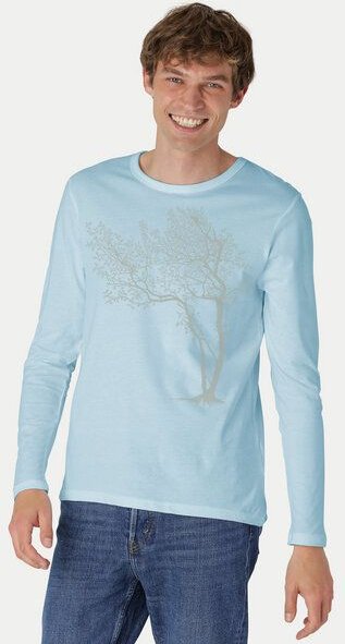 Peaces.bio - handbedruckte Biomode Bio-Herren-Langarmshirt Fancy Tree