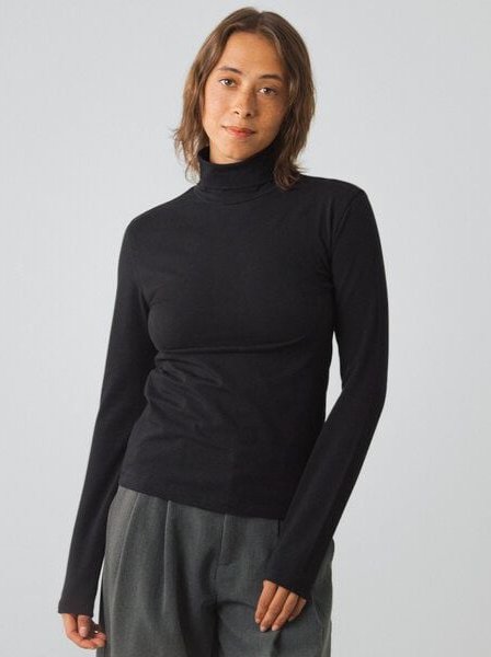 Honest Basics Jersey-Rollkragenpullover