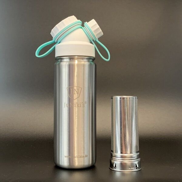 JN JuNiki's Cold Brew | JuNiki´s® eco line isolierte Edelstahl Trinkflasche 550ml + Edelstahl-Filter