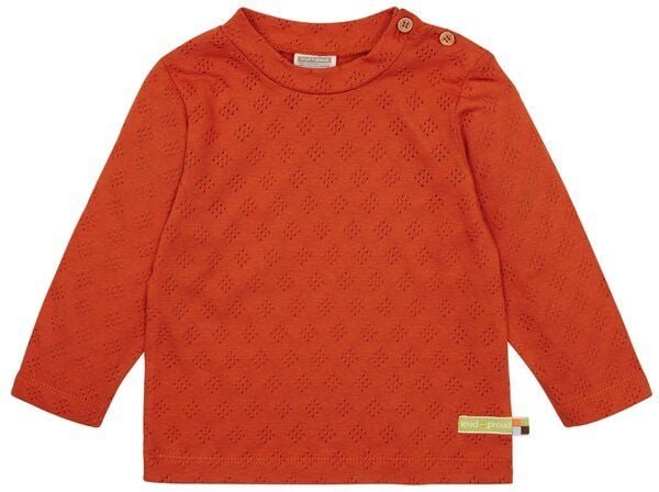 loud + proud Babys & Kinder Shirt Langarm Jacquard Strick, GOTS-zertifiziert