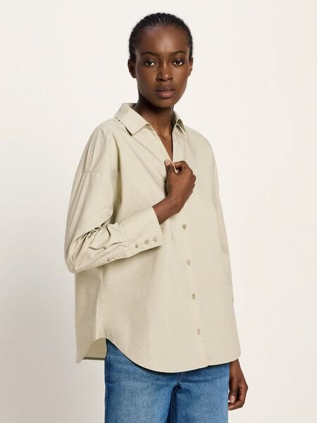 LANIUS Oversize Hemdbluse (GOTS) aus Bio-Baumwolle