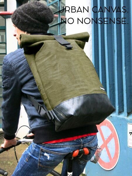 Leonca Rollrucksack aus Seesackleinen in 3 Größen