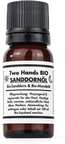 Two Hands BIO Sanddornöl mit Bio-Sanddorn & Bio-Mandelöl - 5% Extrakt - Bio Vegan