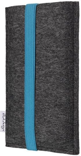 flat.design Handyhülle COIMBRA für Samsung Galaxy S-Serie - 100% Wollfilz - dunkelgrau