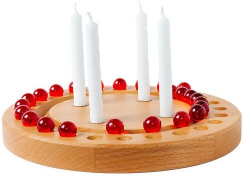 Thumbnail - klotzaufklotz Adventskalender und Adventskranz mit Baumkerzen