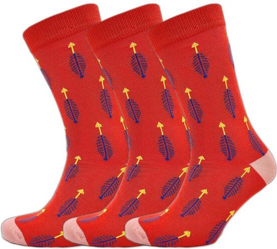 BLS Organic 3er Pack GOTS zertifiziert 98 % Bio-Baumwolle Arrow Design Damensocken