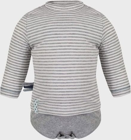 Baby Langarm T-shirt Body, gestreift 'OrganicEra' aus Bio Baumwolle