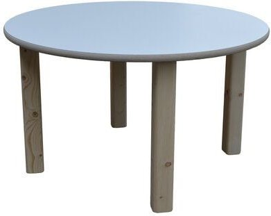 Die Schreiner Christoph Siegel Kindertisch - weiß - runde Tischplatte - NEU