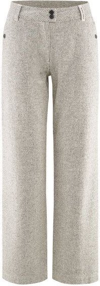 HempAge Damenhose mit Pepita-Muster Hanf/Biobaumwolle