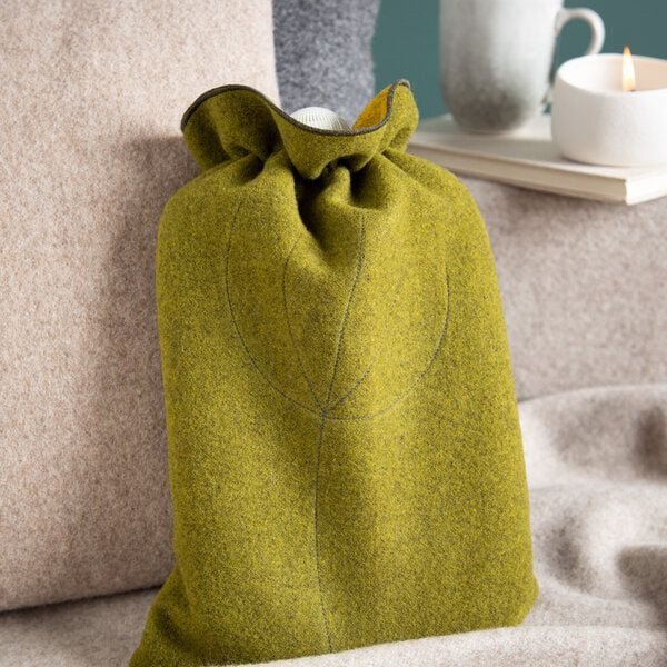 nahtur-design Ökowärmflasche mit Bezug aus 100% Schurwolle