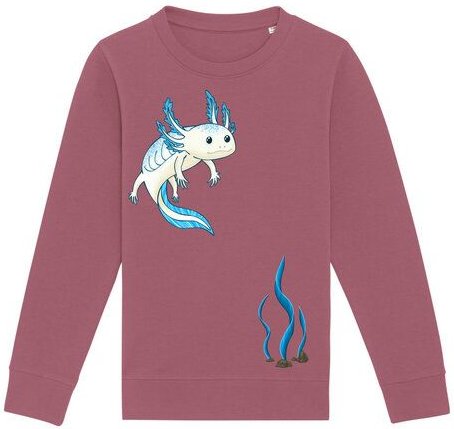 Spangeltangel Kinder-Sweatshirt "Axolotl"