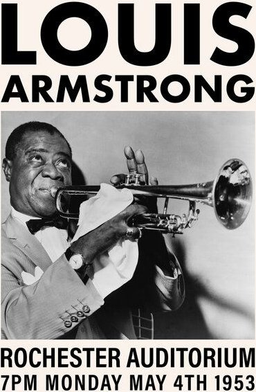Photocircle Poster / Leinwandbild - Louis Armstrong at the Rochester Auditorium