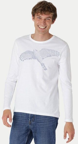 Peaces.bio - handbedruckte Biomode Bio-Herren-Langarmshirt "Sperber"