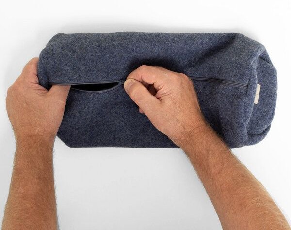 nahtur-design Kissenbezug für Nackenrollen | 100% Flauschloden