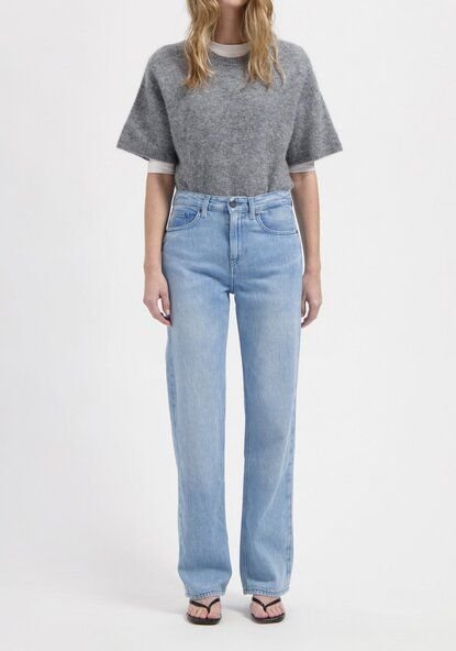 MUD Jeans Damen Jeans Loose Fit "Jamie - Stone Vintage"