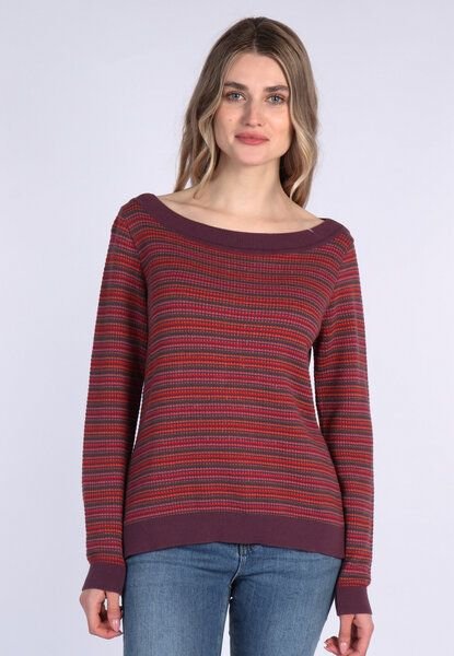 Lykka du Nord Eleganter Strickpullover aus 100% Bio-Baumwolle - Carla | U-Boot-Ausschnitt