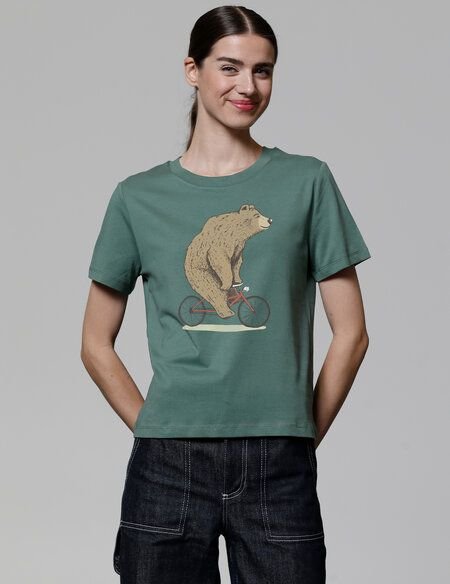 watapparel T-Shirt Frauen Fahrradbär